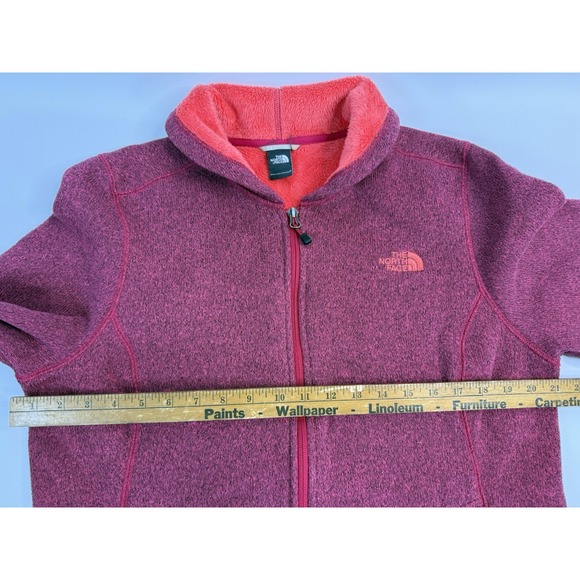 The North Face Heathers Pink Fleece Jacket Size See Measurments - Picture 5 of 6